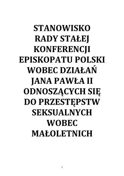 stanowisko episkopatu